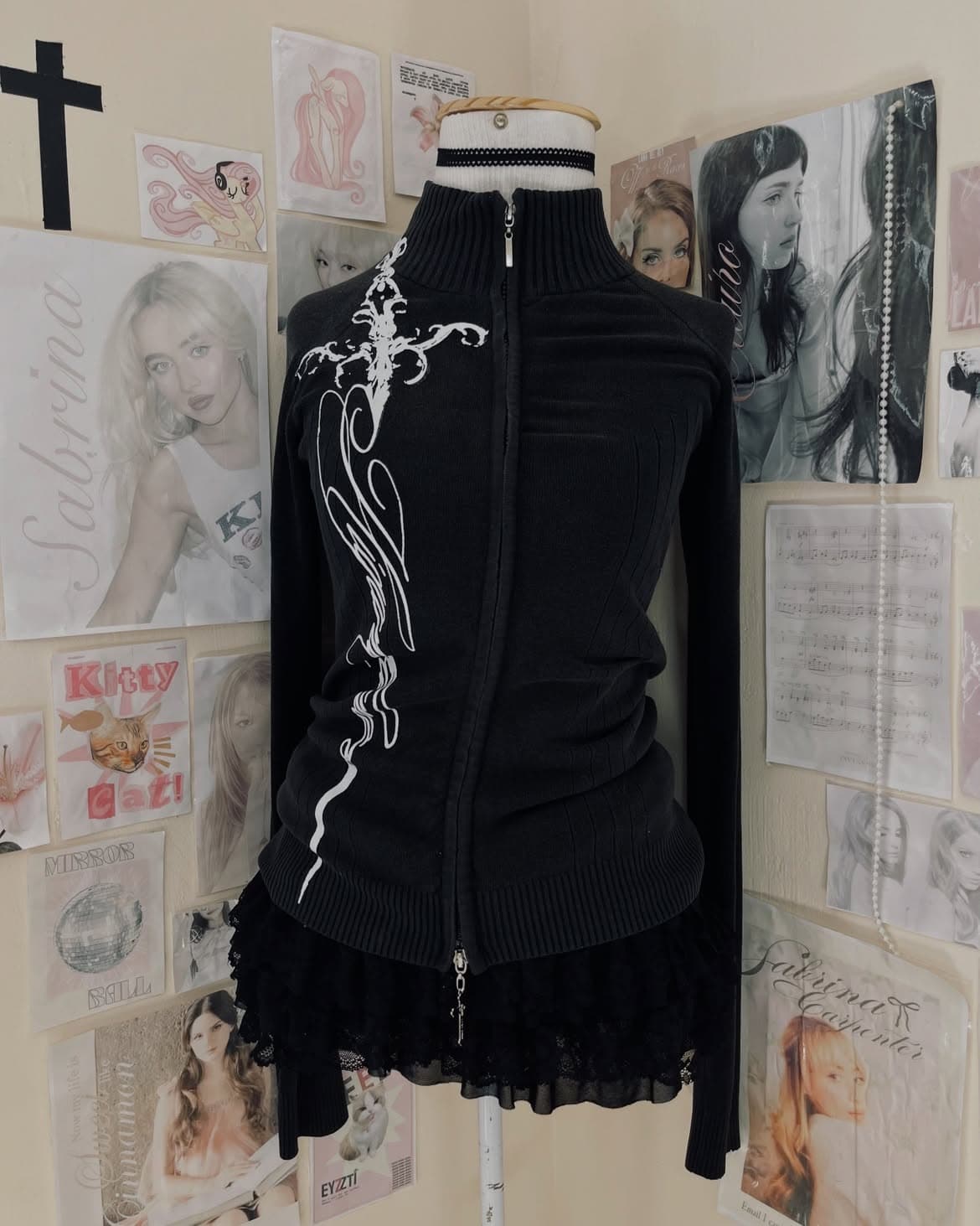 Blusa Jaqueta Preta Personalizada