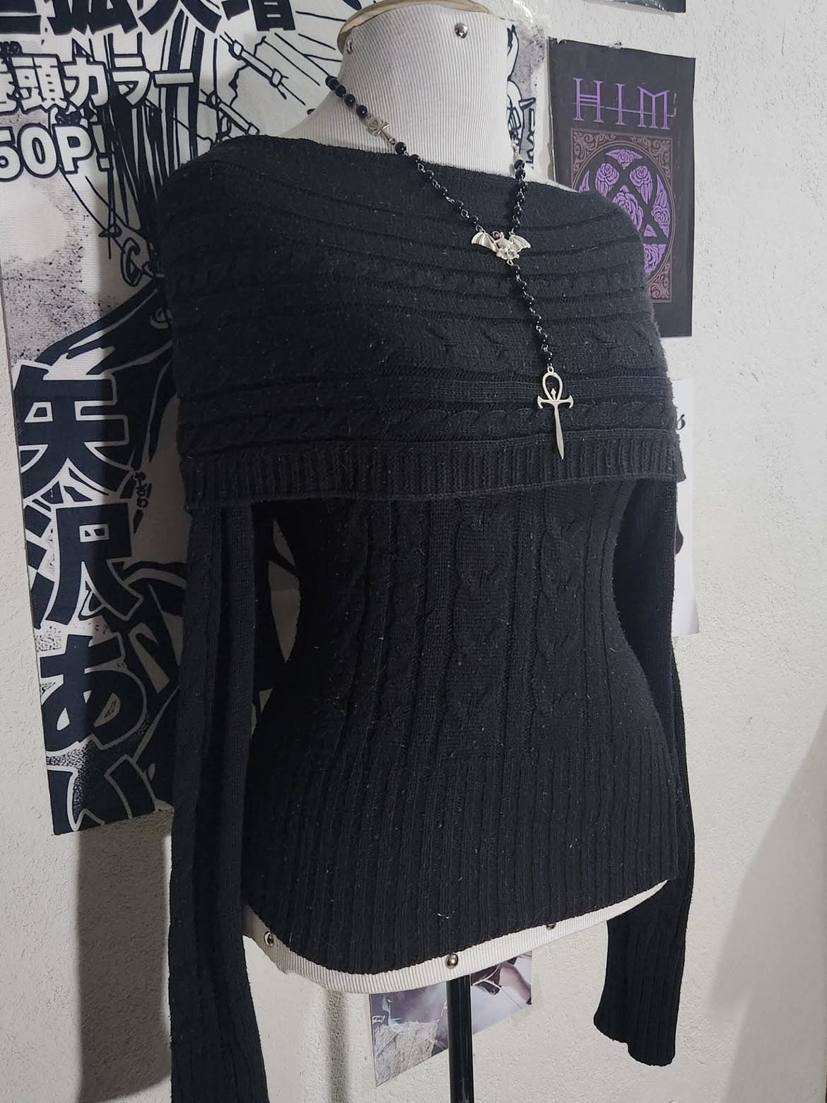 Blusinha Manga Longa Preta