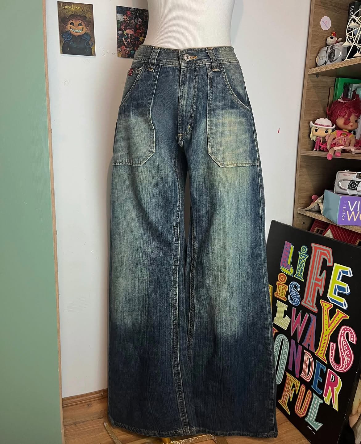 Calça Vintage Escura 90s Garimpo