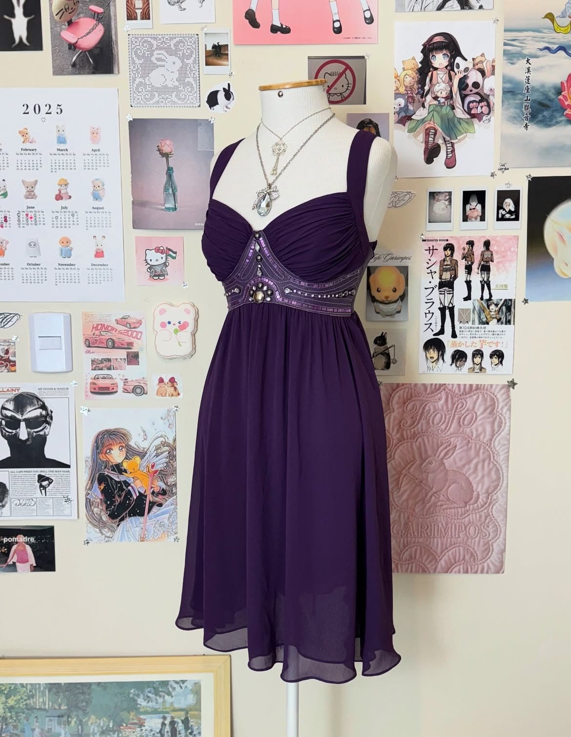 Vestido Roxo Regata Garimpo